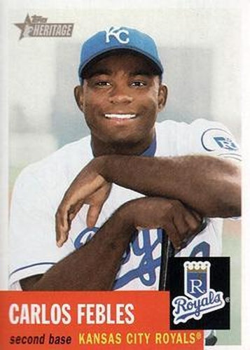 #103 Carlos Febles - Kansas City Royals - 2002 Topps Heritage Baseball