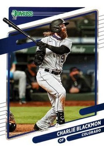 #103 Charlie Blackmon - Colorado Rockies - 2021 Donruss Baseball