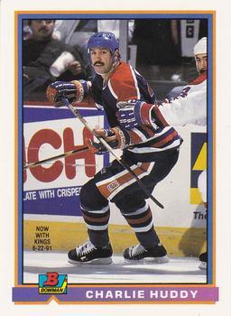 #103 Charlie Huddy - Edmonton Oilers - 1991-92 Bowman Hockey