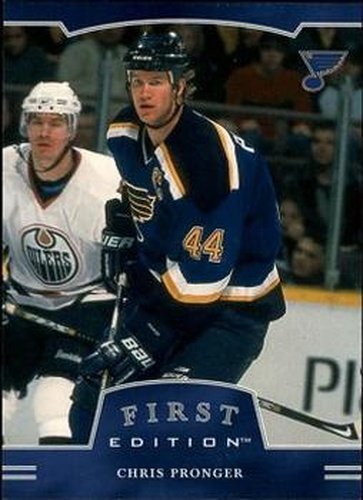 #103 Chris Pronger - St. Louis Blues - 2002-03 Be a Player First Edition Hockey