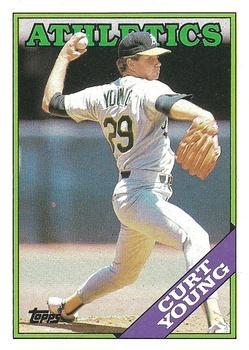#103 Curt Young - Oakland Athletics - 1988 Topps Baseball