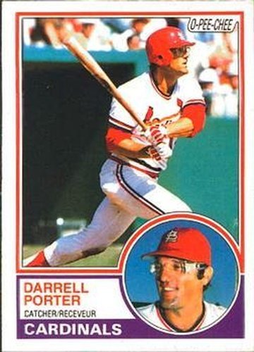 #103 Darrell Porter - St. Louis Cardinals - 1983 O-Pee-Chee Baseball