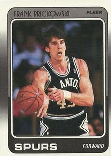#103 Frank Brickowski - San Antonio Spurs - 1988-89 Fleer Basketball
