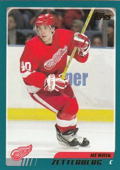 #103 Henrik Zetterberg - Detroit Red Wings - 2003-04 Topps Hockey