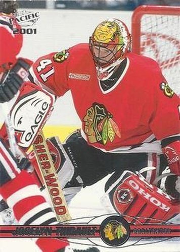 #103 Jocelyn Thibault - Chicago Blackhawks - 2000-01 Pacific Hockey