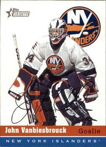 #103 John Vanbiesbrouck - New York Islanders - 2000-01 Topps Heritage Hockey