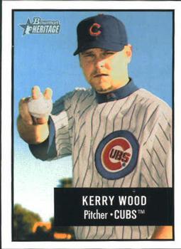 #103 Kerry Wood - Chicago Cubs - 2003 Bowman Heritage Baseball