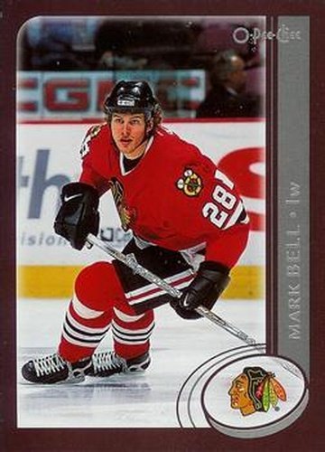 #103 Mark Bell - Chicago Blackhawks - 2002-03 O-Pee-Chee Hockey