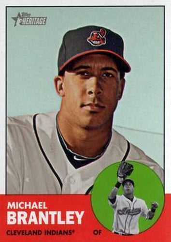 #103 Michael Brantley - Cleveland Indians - 2012 Topps Heritage Baseball