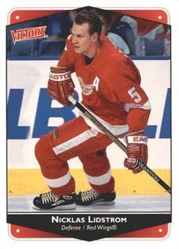#103 Nicklas Lidstrom - Detroit Red Wings - 1999-00 Upper Deck Victory Hockey