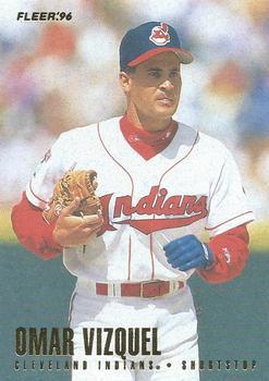 #103 Omar Vizquel - Cleveland Indians - 1996 Fleer Baseball