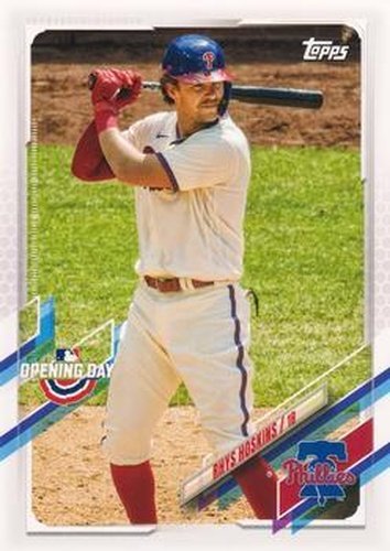#103 Rhys Hoskins - Philadelphia Phillies - 2021 Topps Opening Day Baseball