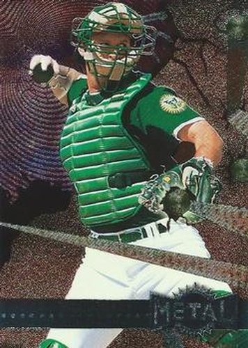 #103 Terry Steinbach - Oakland Athletics - 1996 Metal Universe Baseball