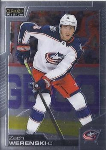 #103 Zach Werenski - Columbus Blue Jackets - 2020-21 O-Pee-Chee Platinum Hockey