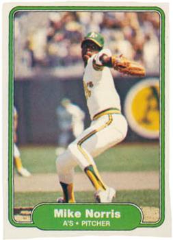 #103 Mike Norris - Oakland Athletics - 1982 Fleer Baseball