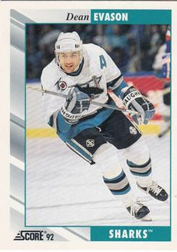 #103 Dean Evason - San Jose Sharks - 1992-93 Score USA Hockey