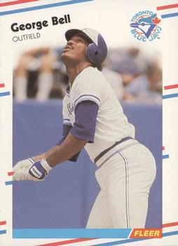 #103 George Bell - Toronto Blue Jays - 1988 Fleer Baseball