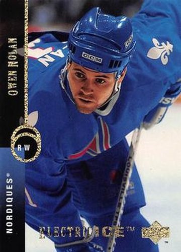 #103 Owen Nolan - Quebec Nordiques - 1994-95 Upper Deck Hockey - Electric Ice