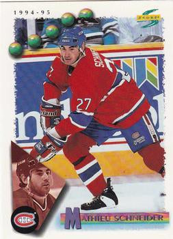 #103 Mathieu Schneider - Montreal Canadiens - 1994-95 Score Hockey