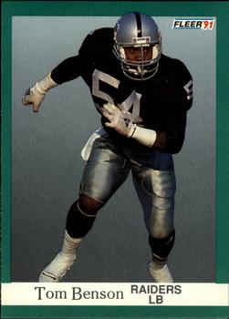#103 Tom Benson - Los Angeles Raiders - 1991 Fleer Football