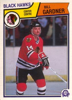 #103 Bill Gardner - Chicago Blackhawks - 1983-84 O-Pee-Chee Hockey