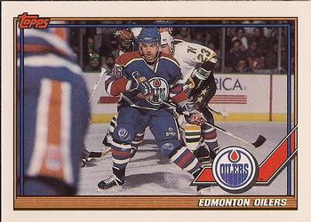 #103 Edmonton Oilers - Edmonton Oilers - 1991-92 Topps Hockey
