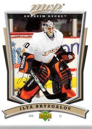 #103 Ilya Bryzgalov - Anaheim Ducks - 2007-08 Upper Deck MVP Hockey