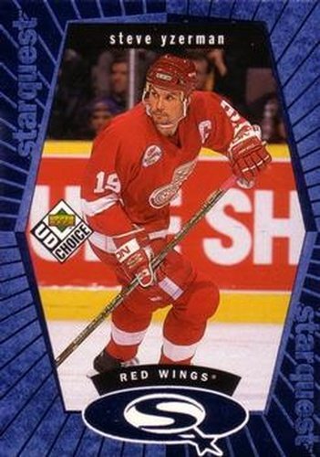 #SQ18 Steve Yzerman - Detroit Red Wings - 1998-99 UD Choice Hockey - StarQuest Blue