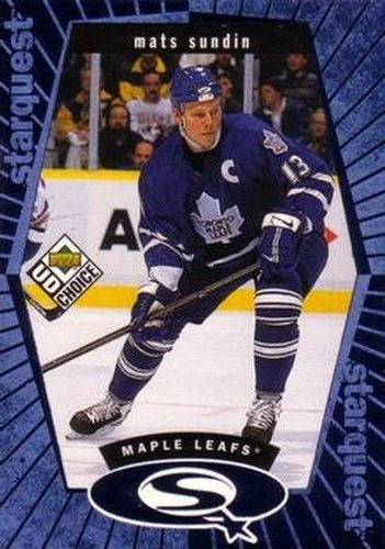 #SQ19 Mats Sundin - Toronto Maple Leafs - 1998-99 UD Choice Hockey - StarQuest Blue