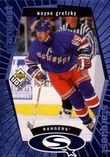 #SQ1 Wayne Gretzky - New York Rangers - 1998-99 UD Choice Hockey - StarQuest Blue