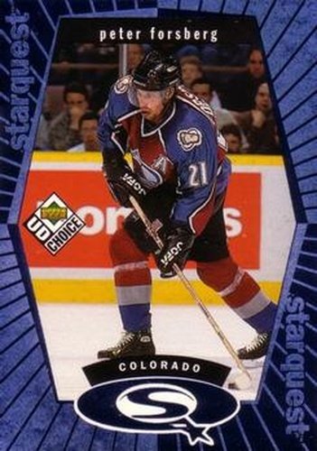 #SQ20 Peter Forsberg - Colorado Avalanche - 1998-99 UD Choice Hockey - StarQuest Blue