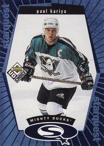 #SQ25 Paul Kariya - Anaheim Mighty Ducks - 1998-99 UD Choice Hockey - StarQuest Blue