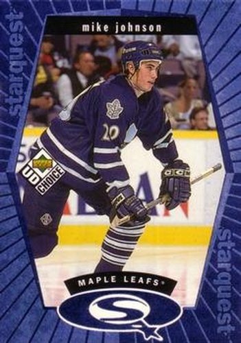#SQ27 Mike Johnson - Toronto Maple Leafs - 1998-99 UD Choice Hockey - StarQuest Blue