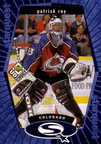 #SQ3 Patrick Roy - Colorado Avalanche - 1998-99 UD Choice Hockey - StarQuest Blue
