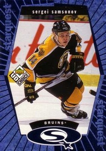 #SQ6 Sergei Samsonov - Boston Bruins - 1998-99 UD Choice Hockey - StarQuest Blue