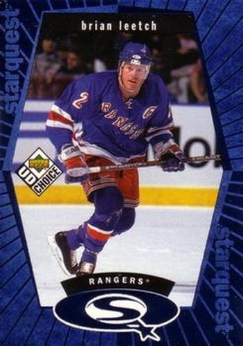 #SQ7 Brian Leetch - New York Rangers - 1998-99 UD Choice Hockey - StarQuest Blue