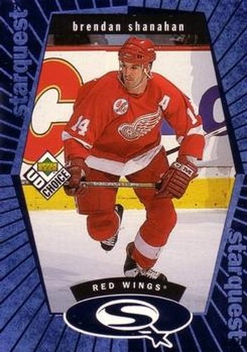 #SQ9 Brendan Shanahan - Detroit Red Wings - 1998-99 UD Choice Hockey - StarQuest Blue