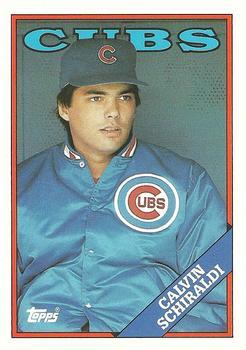 #104T Calvin Schiraldi - Chicago Cubs - 1988 Topps Traded Baseball