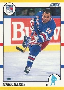 #104T Mark Hardy - New York Rangers - 1990-91 Score Rookie and Traded Hockey