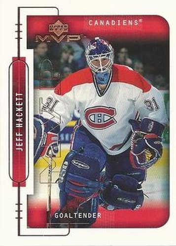 #104 Jeff Hackett - Montreal Canadiens - 1999-00 Upper Deck MVP Hockey