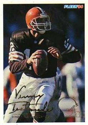 #104 Vinny Testaverde - Cleveland Browns - 1994 Fleer Football
