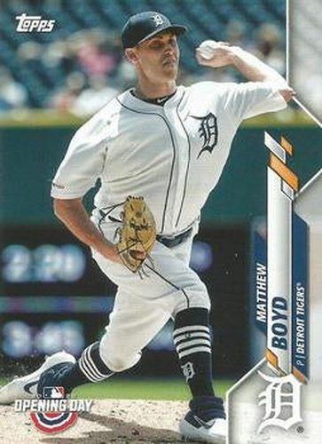 #104 Matthew Boyd - Detroit Tigers - 2020 Topps Opening Day Baseball