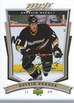 #104 Dustin Penner - Anaheim Ducks - 2007-08 Upper Deck MVP Hockey