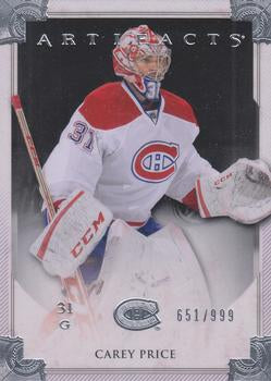#104 Carey Price - Montreal Canadiens - 2013-14 Upper Deck Artifacts Hockey