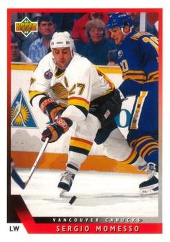 #104 Sergio Momesso - Vancouver Canucks - 1993-94 Upper Deck Hockey