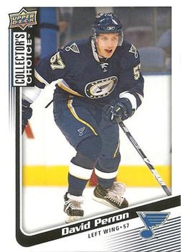 #104 David Perron - St. Louis Blues - 2009-10 Collector's Choice Hockey