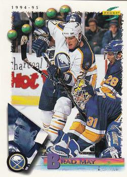 #104 Brad May - Buffalo Sabres - 1994-95 Score Hockey