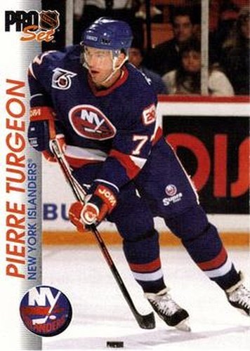 #104 Pierre Turgeon - New York Islanders - 1992-93 Pro Set Hockey