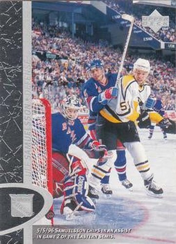 #104 Ulf Samuelsson - New York Rangers - 1996-97 Upper Deck Hockey