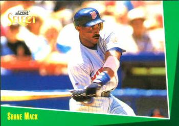 #104 Shane Mack - Minnesota Twins - 1993 Select Baseball